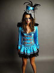 Tori Black solo in a mad hatter costume