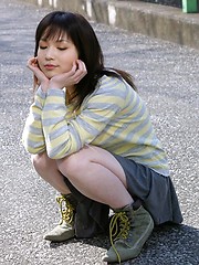 Japanese teen model is lovely and fuckable even dressed