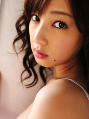 Natsuki Ikeda Asian with big hooters looks so sexy on lingerie